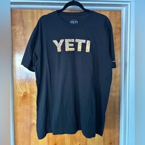 YETI Black and Gold Short Sleeve Tee